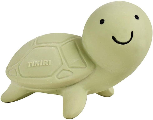 Tikiri: Natural Rubber Rattle & Bath Toy - Turtle