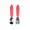 Bumkins: Spoon & Fork Set - Tangerine