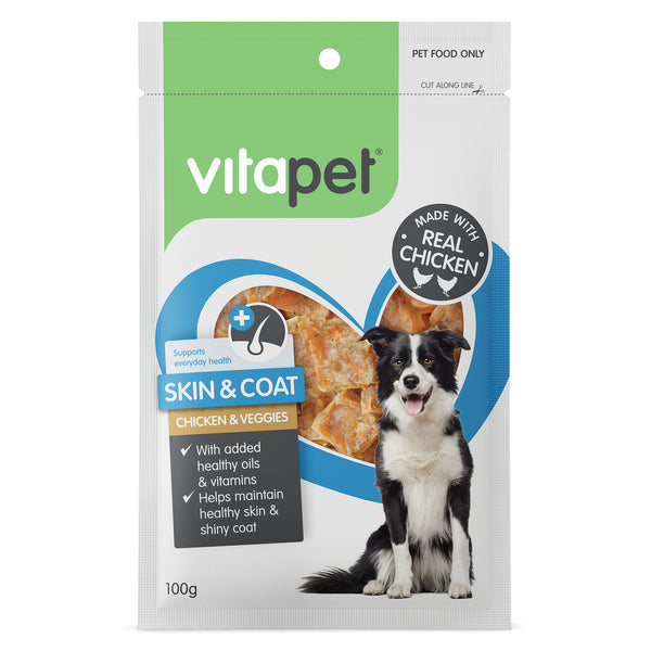 VitaPet: Skin & Coat - Chicken & Veggies 100g (Pack of 7)