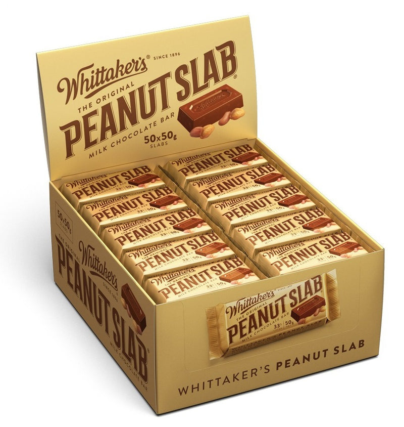 Whittaker's Peanut Slab 50g (Pack of 50)