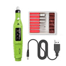 Electric Pen-Shape Nail Machine - Green