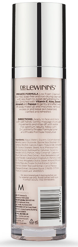 Dr Lewinn's: Private Formula Low Foam Cleanser - 120ml