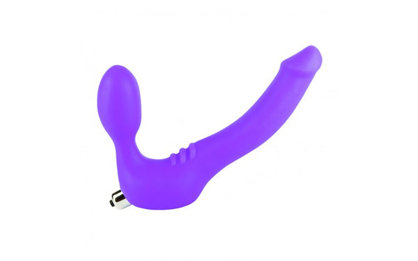 BFF: Simply Strapless Small Strap On Vibrator - Purple