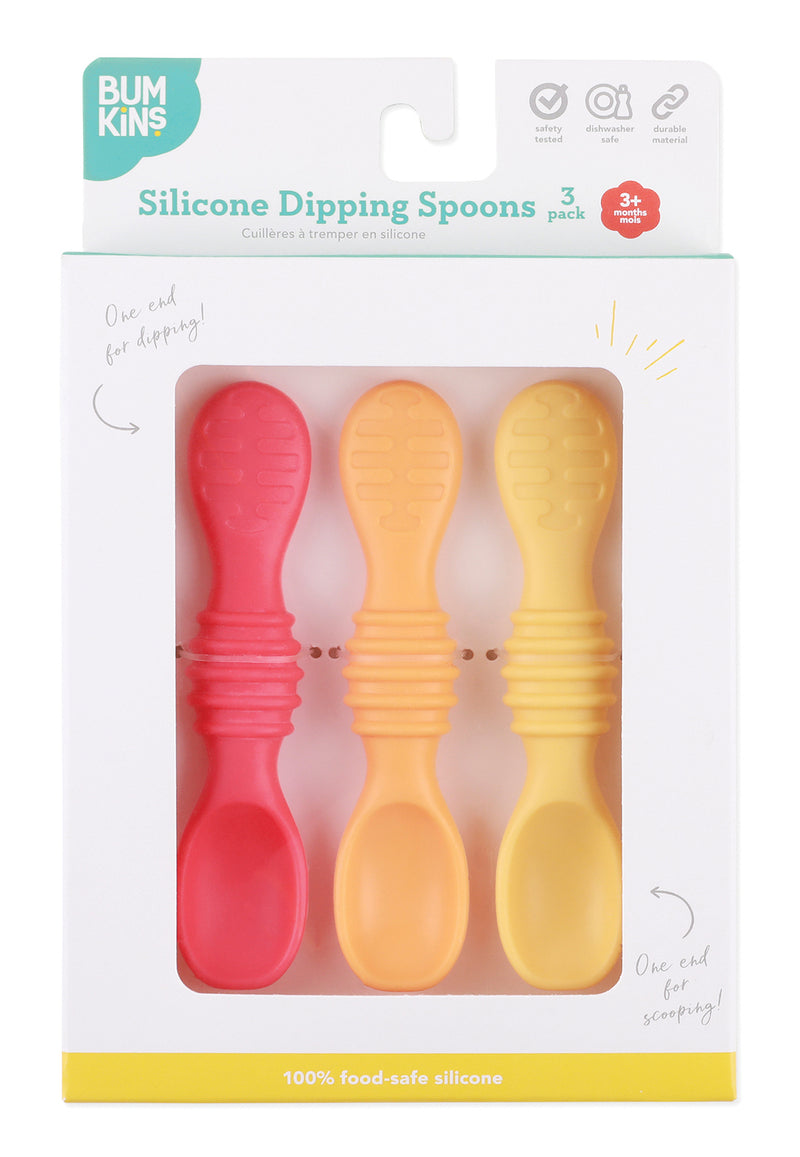 Bumkins: Silicone Dipping Spoon - Tutti Frutti (3pk)
