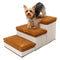 3 Layer Pet Stairs and Storage Box (Brown)