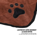 Quick Dry Microfiber Pet Towel - XL (Brown)