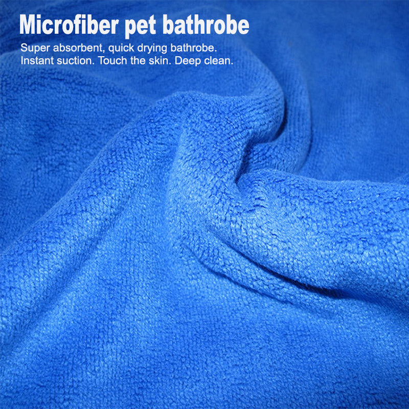 Quick Dry Microfiber Pet Towel - Large (Blue)