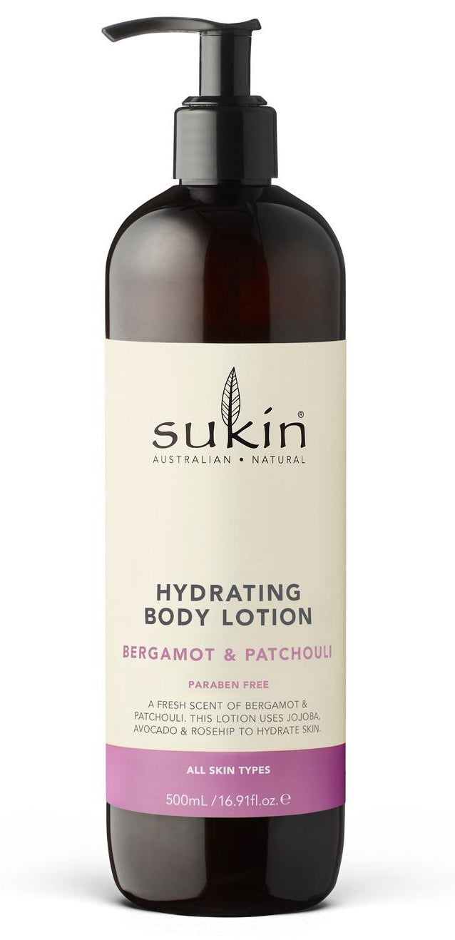 Sukin: Bergamot & Patchouli Hydrating Body Lotion (500ml)