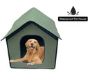 Medium Foldable Waterproof Outdoor Pet House - Green