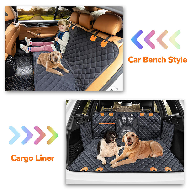 Waterproof Anti Slip Washable Backseat Car Cover with Pockets