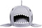 2 in1 Shark-Shaped House Warm Pet Bed - Large (Grey)