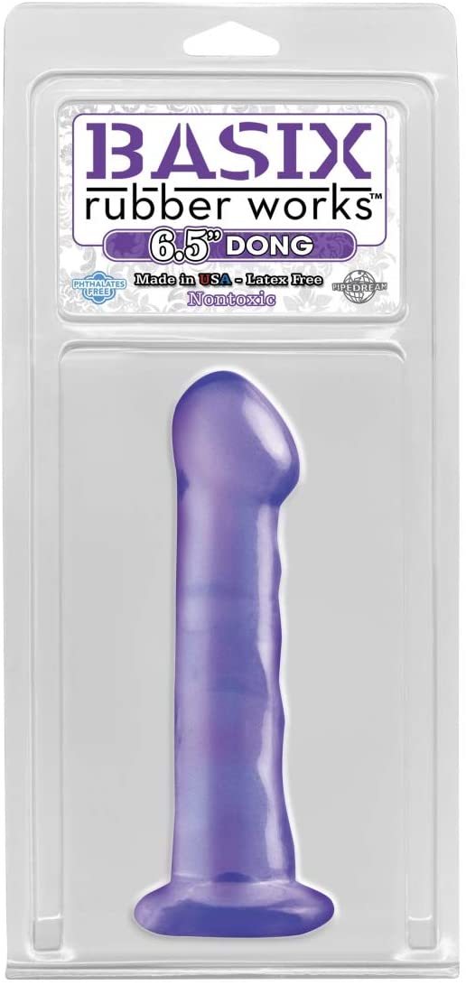 Basix: 6.5inch Dildo - Purple