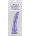 Basix: Slim Dildo with Suction Cup - Purple (7 Inch)