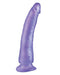 Basix: Slim Dildo with Suction Cup - Purple (7 Inch)