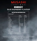 Musashi Energy Drink - Blue Raspberry 500ml x 12