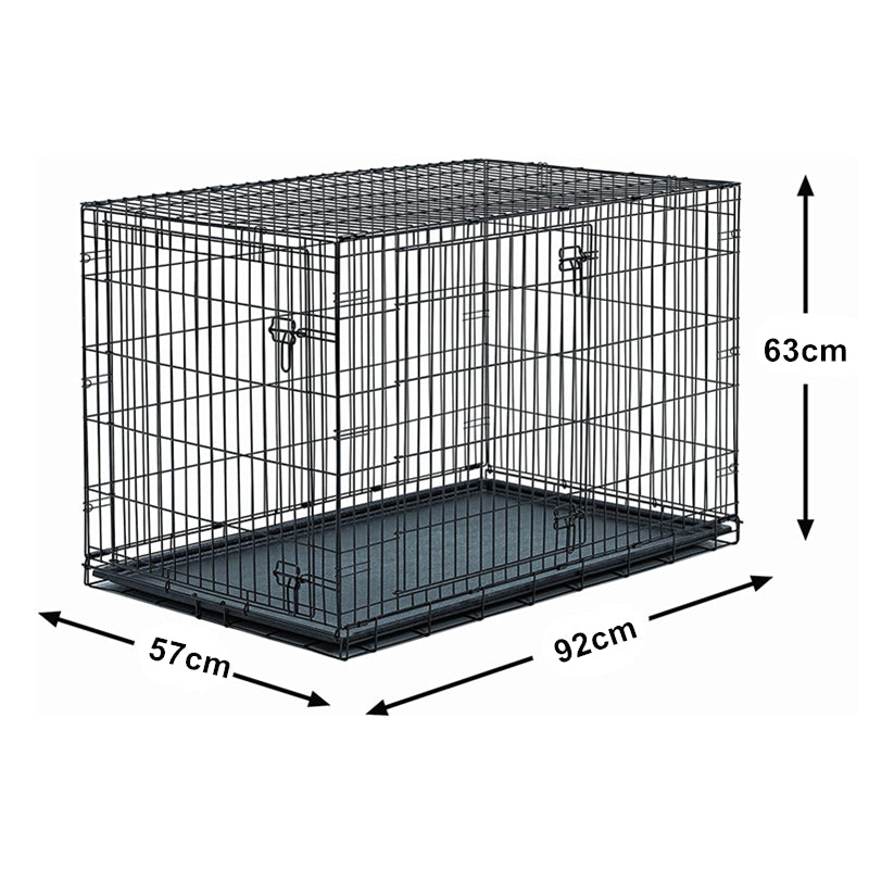 36 inch Double Door Folding Pet Wire Cage Metal Folding Cage for Pets