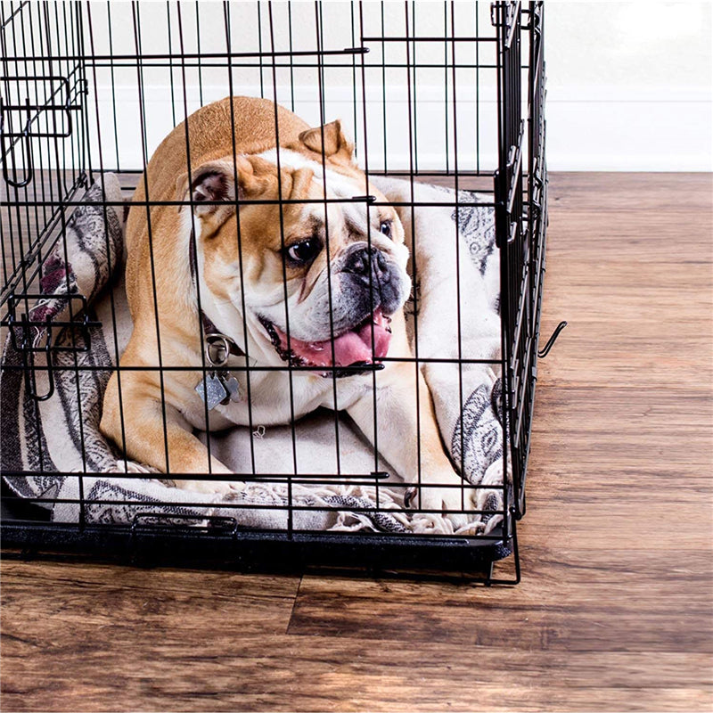 36 inch Double Door Folding Pet Wire Cage Metal Folding Cage for Pets