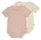 Bonds: Organic Short Sleeve Body Suit 2-Pack - Tender Pink/Maxadamia (Size 000)