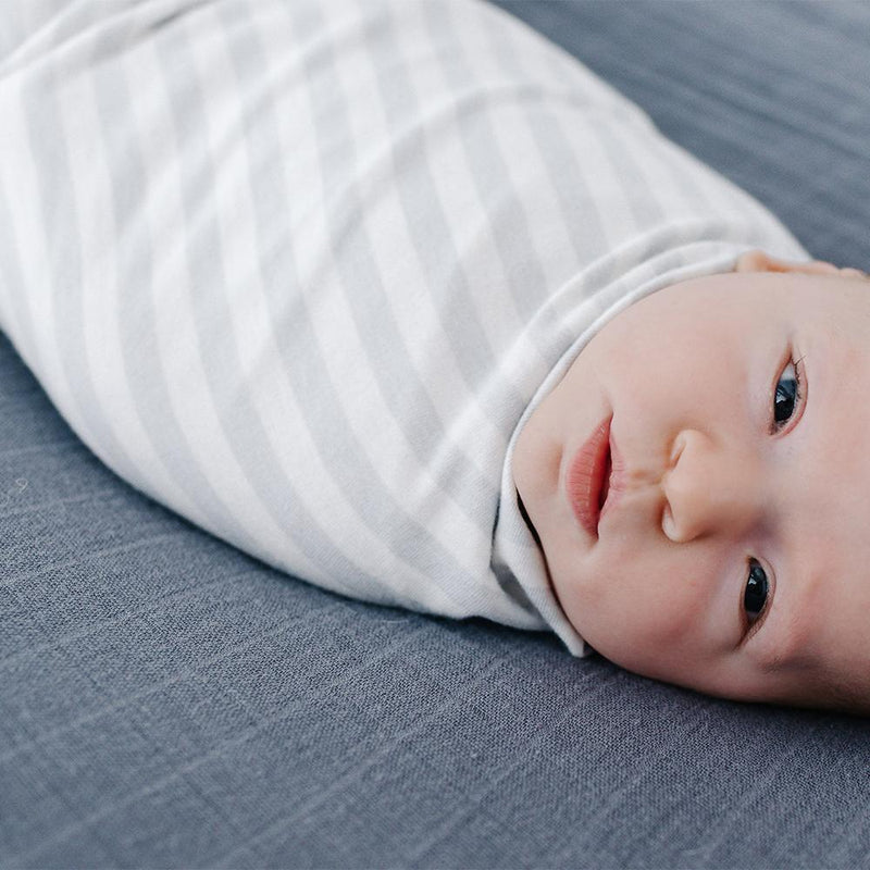 Woolbabe: Merino/Organic Cotton Swaddle Blanket - Pebble