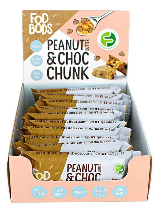FODBOD Protein Bar - Peanut Butter & Choc Chunk (50g) x 10