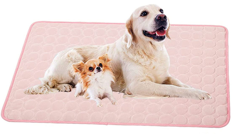 Breathable Indoor Pet Cooling Mat - (Pink)