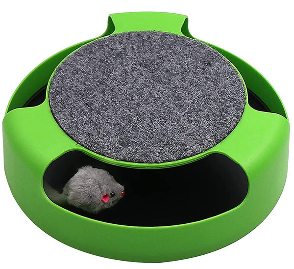 Catch the Mouse - Cat Toy & Scratching Pad (Green)