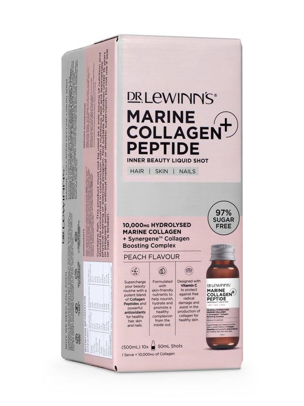Dr Lewinn's: Marine Collagen Peptide + Inner Beauty Liquid Shot
