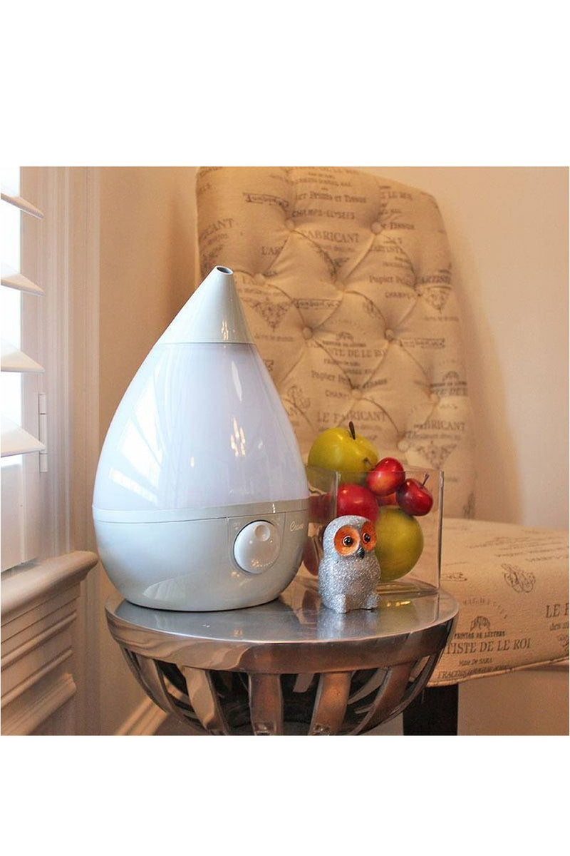 Crane: 4 in 1 Top Fill Drop Humidifier with Sound Machine - Grey