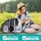 Comfortable Foldable Transparent Pet Backpack for Outdoor and Travels- Black