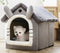 Washable Sleep House & Pet Bed -Gray