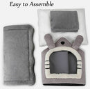 Washable Sleep House & Pet Bed -Gray