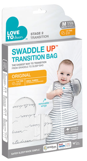Love To Dream: Swaddle UP Transition Bag 1.0 TOG - Dreamer (Medium) (Suitable for 6-8.5kg)