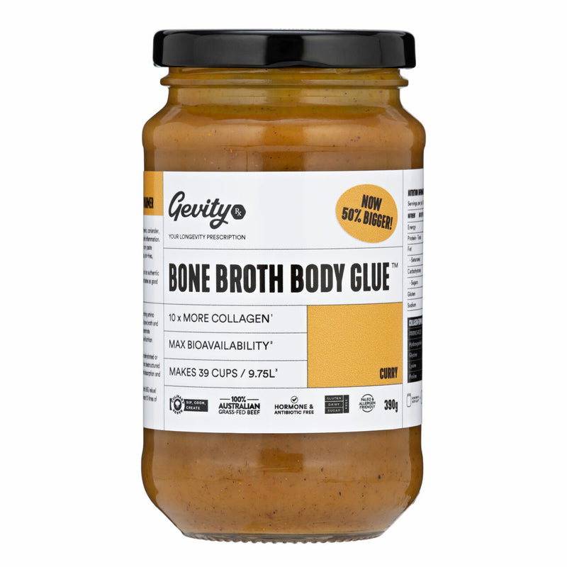 Gevity Bone Broth Body Glue - Curry (390g)