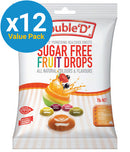 Double D Sugar Free Fruit Drops - 70g (12 Pack)