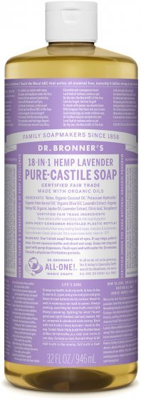 Dr Bronner's: 18-in-1 Hemp Lavender Pure Castile Liquid Soap (946ml)