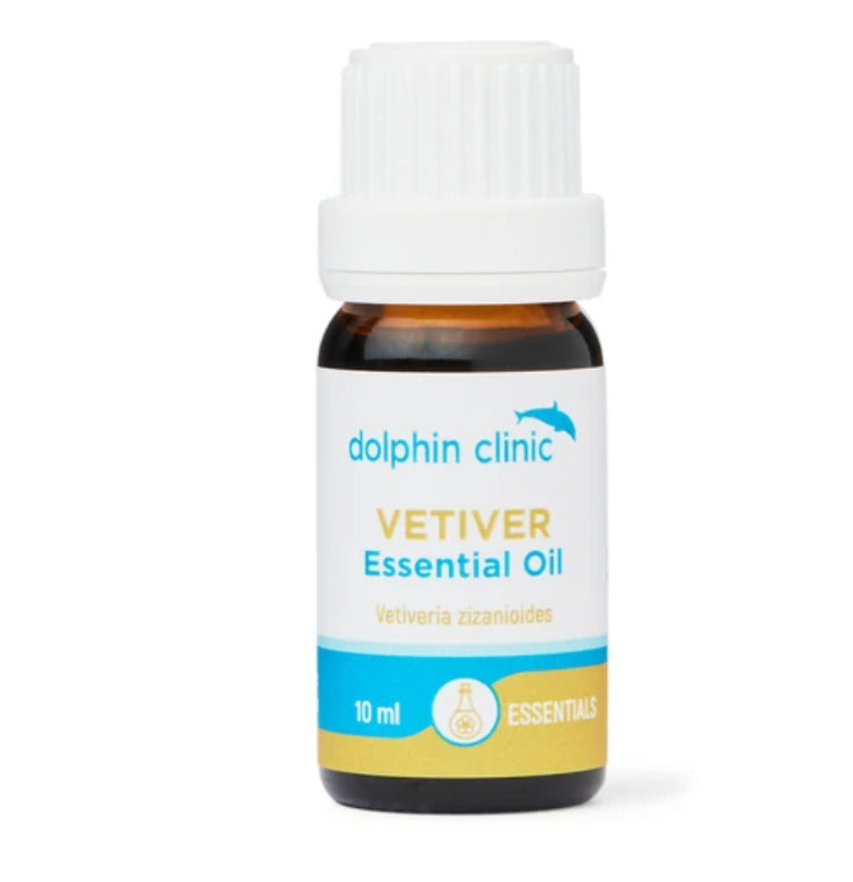 Dolphin Clinic: Vetiver Pure Essential Oil (10ml)