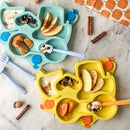 Constructive Baby: Truck Suction Plate and Cutlery - Teal