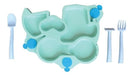 Constructive Baby: Truck Suction Plate and Cutlery - Teal