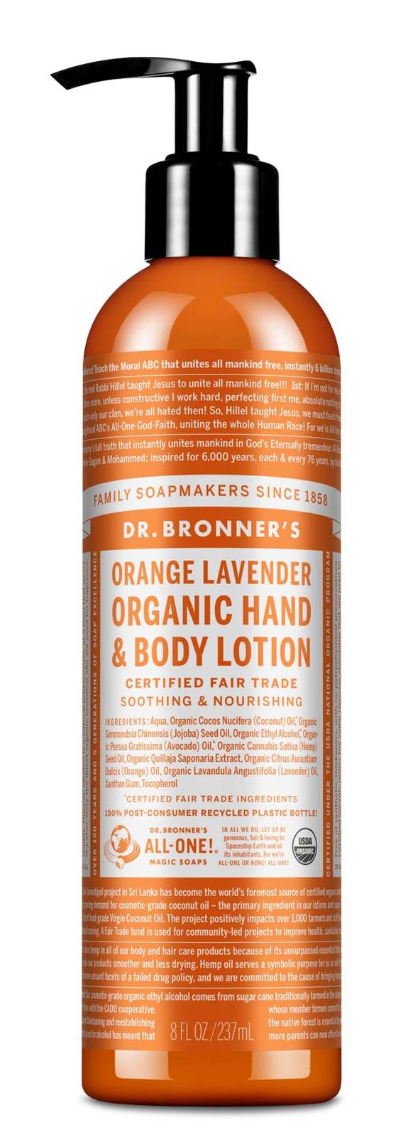 Dr Bronner's: Orange Lavender Lotion