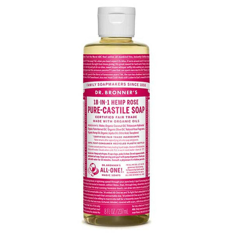 Dr Bronner's: Pure Castile Soap - Rose (236ml)