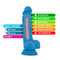 Neo: Dual Density Cock With Balls - Neon Blue (7.5in)