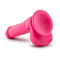 Neo: Dual Density Cock With Balls - Neon Pink (6 Inch)
