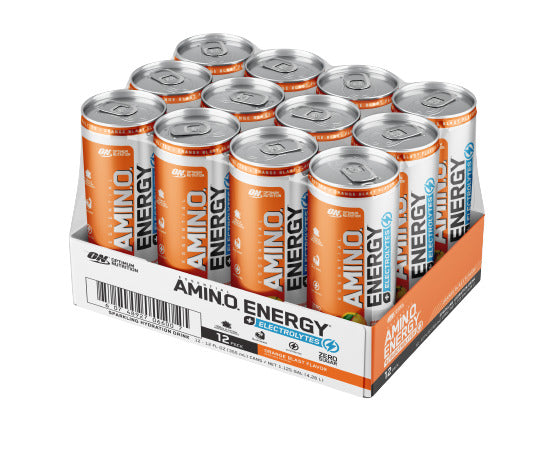 Optimum Nutrition Amino Energy Sparkling RTD - Orange Blast x 12
