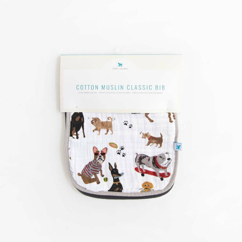 Little Unicorn: Muslin Classic Bib 3 pack - Woof