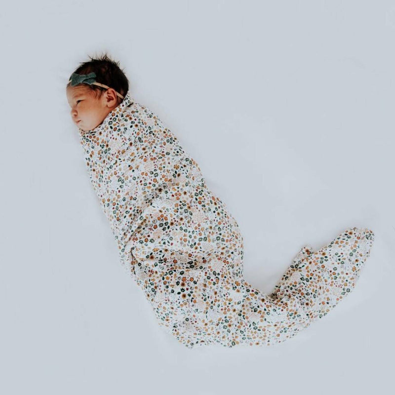 Little Unicorn: Single Cotton Muslin Swaddle - Pressed Petals