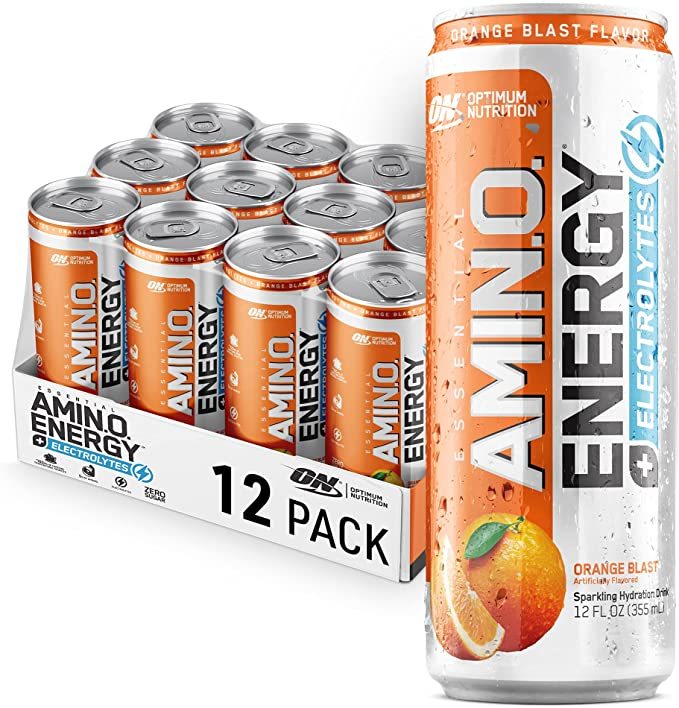Optimum Nutrition Amino Energy Sparkling RTD - Orange Blast (12 Pack)