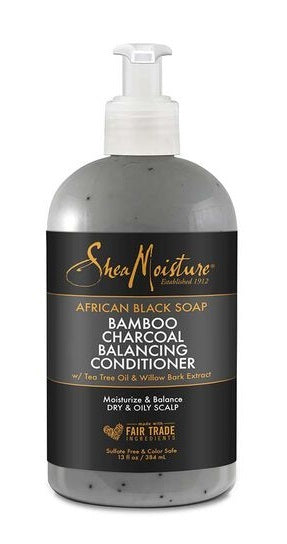 Shea Moisture: African Black Soap Bamboo Charcoal Deep Balancing Conditioner (384ml)