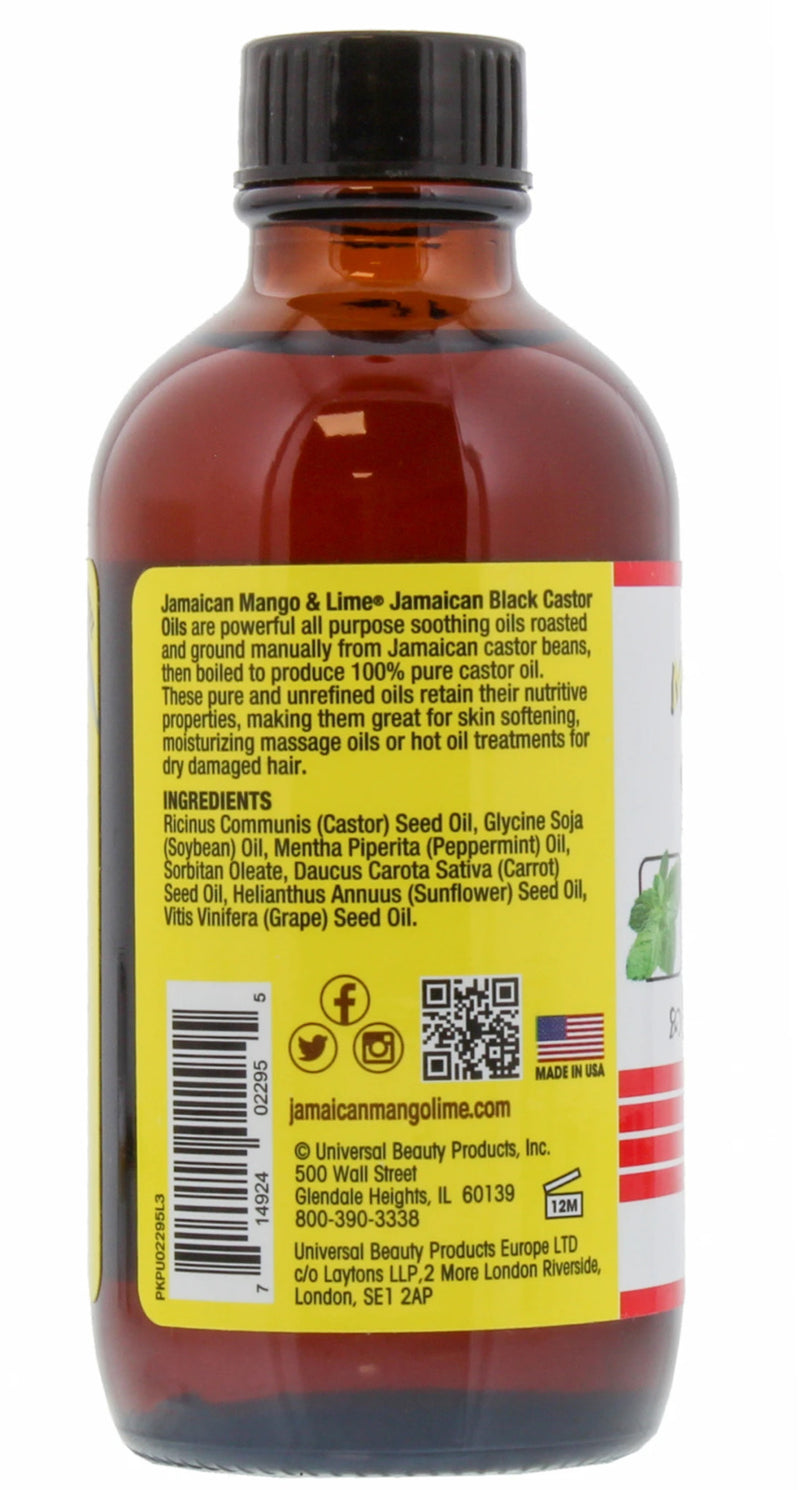 Jamaican Mango & Lime: Black Castor Oil - Peppermint