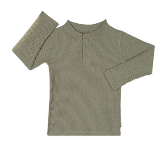 Bonds: Recycled Waffle Raglan Tee - Camping Grounds (Size 1)