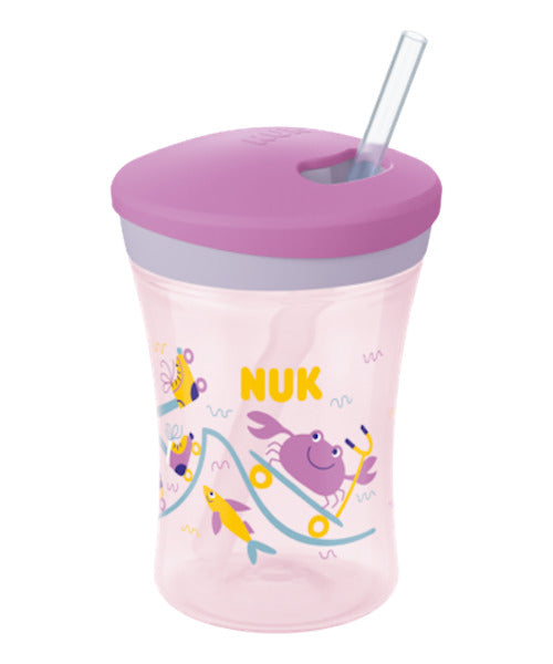NUK: Evolution Action Cup - Purple (230ml)